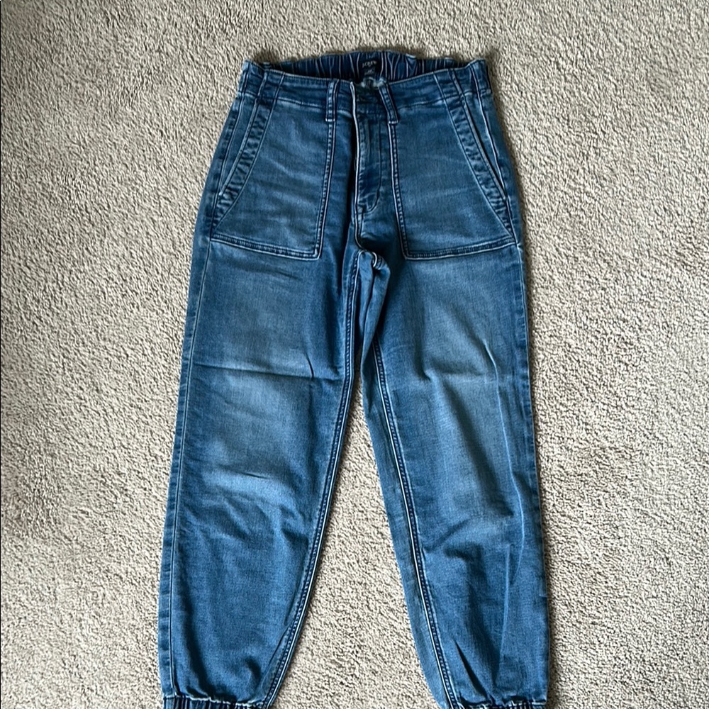 J. Crew Indigo Denim Joggers